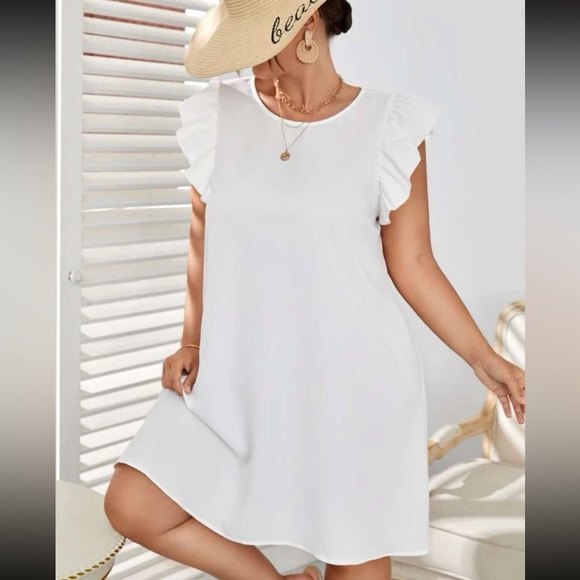 Boho ruffle hem tunic dress - Picture 14 of 16